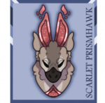 Natural Scarlet Prismhawk Roamkin Card