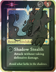 Foil Soulshade Comet Card